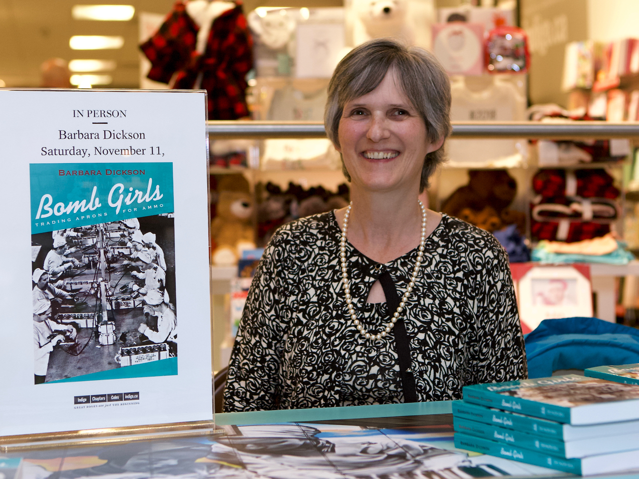 Barbara Dickson at Book Signing at Eglinton Square, Scarborough, Ontario - Photo Courtesy Lawrence Hicks