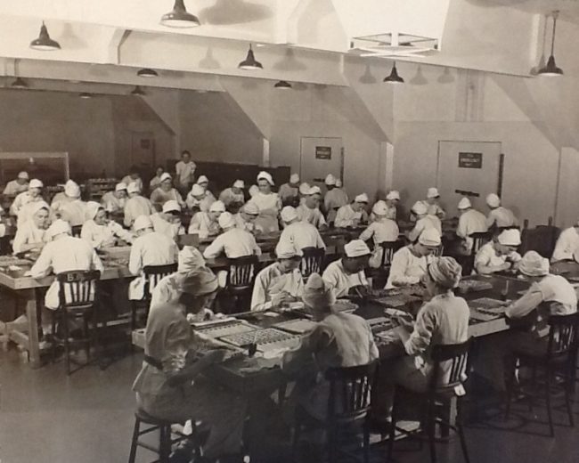 Bomb Girls Filling Munitions at GECO - Courtesy of the Archives of Ontario