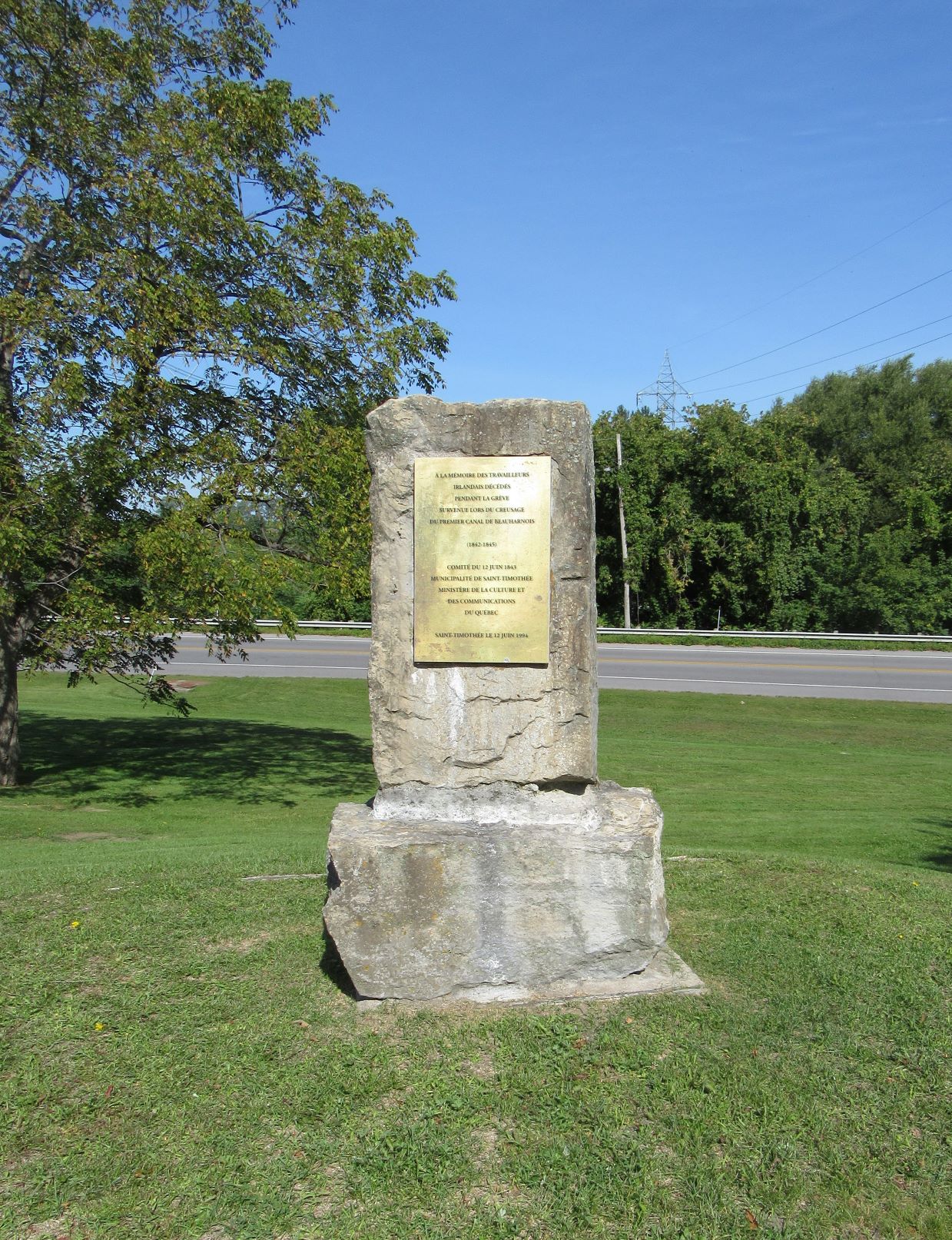 Irish Labour Riot at Saint Timothee, Quebec © Barbara Dickson